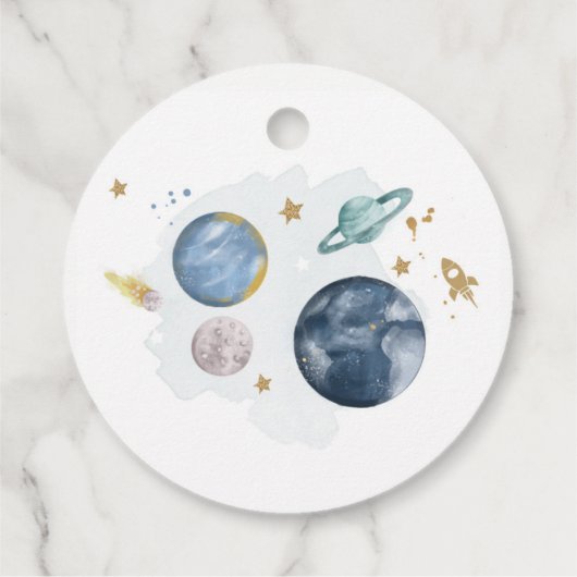 Buitenruimte planeten gunst dank je jongen bedankjes labels (Achterkant)