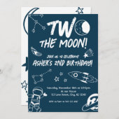 Buitenruimte Twee de maan 2de verjaardag Kaart (Voorkant / Achterkant)