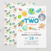 Buitenruimte Twee: de maan 2de verjaardag van de m Kaart (Voorkant / Achterkant)