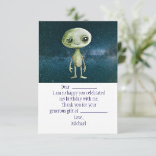 Buitenruimte Verjaardag Dank Je Kaart van Buitenaa