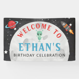 Buitenruimte Verjaardag Vinyl Welkomstbanner Spandoek