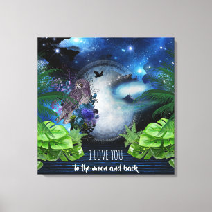 Buitenruimteas Canvas Afdruk