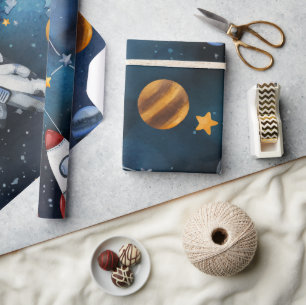 Buitenruimteastronaut Cadeaupapier