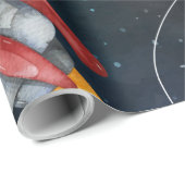 Buitenruimteastronaut Cadeaupapier (Rol Hoek)