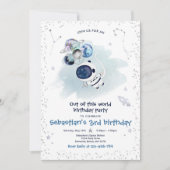 Buitenruimtefeest uit deze wereld  kaart (Voorkant)