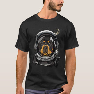 Buitenruimtetransport Rottweiler Pet Animal Dog R T-shirt