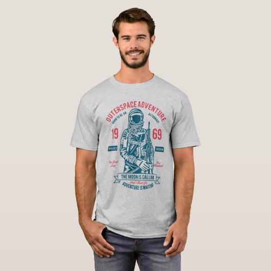 Buitenruimtetuigen 1969, Moonwalk T-shirt (Voorkant volledig)