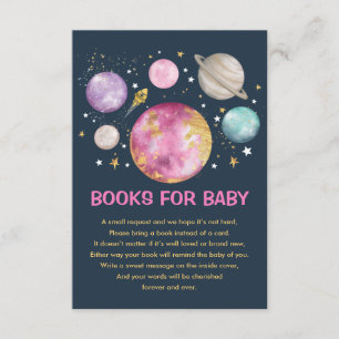 Buitenruimtetuigen Galaxy Moon Books for Baby Girl Informatiekaartje