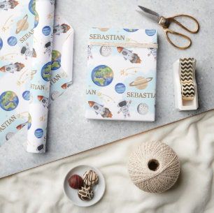 Buitenruimtevaartdag Cadeaupapier