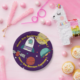 Buitenruimtevaartdag Papieren Bordje