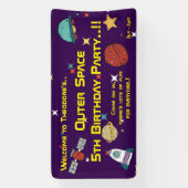 Buitenruimtevaartdag Spandoek (Verticaal)