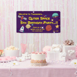 Buitenruimtevaartdag Spandoek