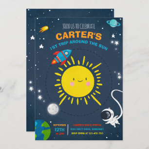 Buitenruimtevaartpartij Astronaut Rocket Party Kaart