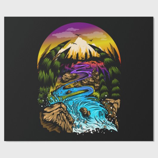 Buitenscène Cadeaupapier (Vlak)