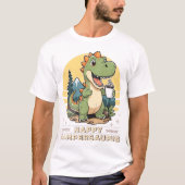Buitenshuis Dinosaurus Camper Saurus Grappige Camp T-shirt (Voorkant)