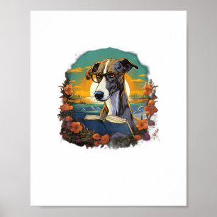 Buitenshuis Greyhound Dog Leesboek Poster