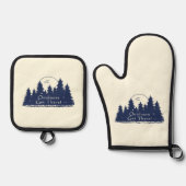 Buitenshuis kom er! ovenwant & pannenlap set (Voorkant)