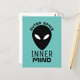 Buitenspatie binnenste geest, buitenaardse buitena briefkaart