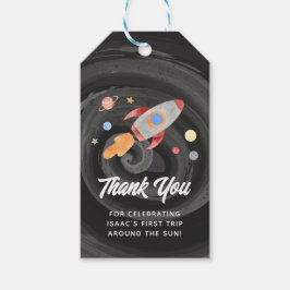 Buitenspatie Rocket Boy's Birthday Party Favor Cadeaulabel