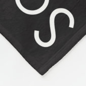 Buitenstaanders: Gold Word Cloud Fleece Deken (Hoek)