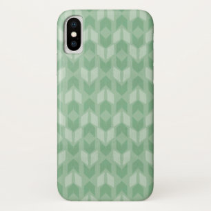 Buitenstap Geo Groen Pijlpatroon iPhone X Hoesje