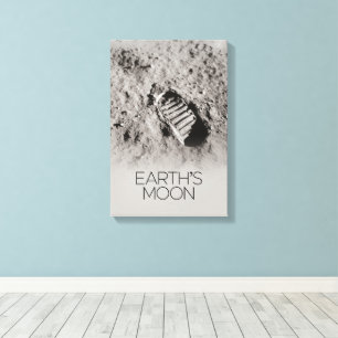 Buitenste Ruimte, Galaxy, Zonnestelsel, Maan van d Canvas Afdruk