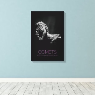 Buitenste Ruimte, Zonnestelsel, Kosmos, Kometen, 6 Canvas Afdruk