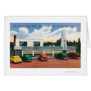 Buitenste Uitzicht van de koffiewinkel van de towe