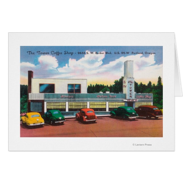 Buitenste Uitzicht van de koffiewinkel van de towe (Voorkant Horizontaal)