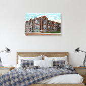 Buitenste Uitzicht van de St. Mary's School en Hal Canvas Afdruk (Insitu (Slaapkamer))