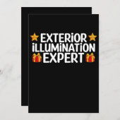 Buitenverlichting expert kerstlicht decor kaart (Voorkant / Achterkant)