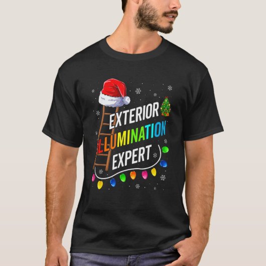Buitenverlichting expert kerstlicht decor t-shirt (Voorkant)