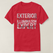 Buitenverlichting expert kerstlicht decor t-shirt (Design voorkant)