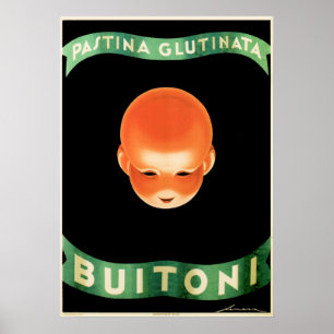 BUITONI PASTINA GLUTINATA Pasta Italiaans Poster