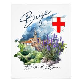 Buje Croatia Foto Afdruk