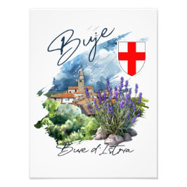 Buje Croatia Foto Afdruk