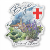 Buje Croatia Sticker (Voorkant)