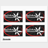 Bujinkan Ninjutsu Rechthoekige Sticker (Vel)