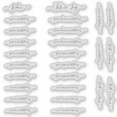 BuJo aangepaste event stickers - Med - transparant (Voorkant)