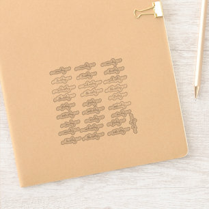 BuJo dag stickers klein - 4 weken - transparant