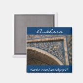 Bukhara blauwe tegel boog magneet (Voorkant / Achterkant)