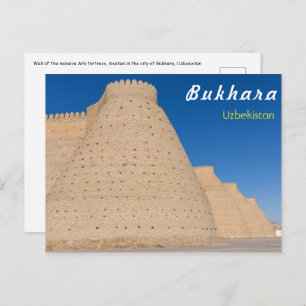 Bukhara, Oezbekistan - Muur van het Arkfort Briefkaart