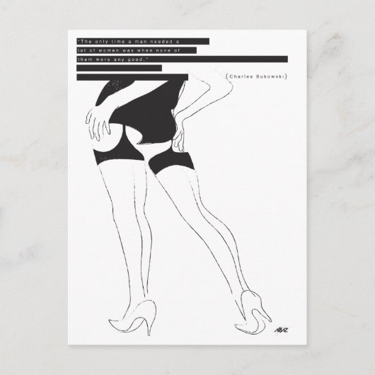 Bukowski, Carte postale (Devant)