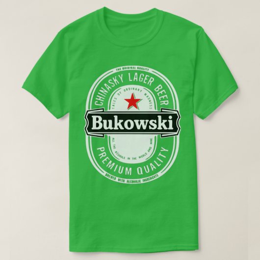Bukowski T-shirt (Design voorkant)