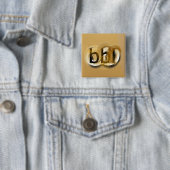 Bul! Vierkante Button 5,1 Cm (In situ)