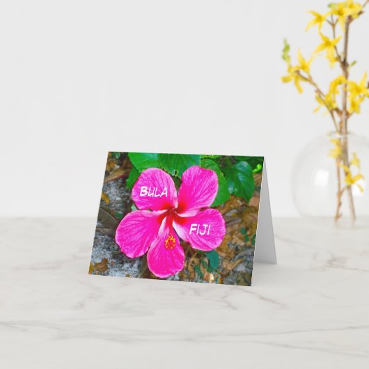 Bula, Carte pour notes de Fidji (Fleur jaune)