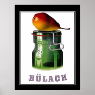 Bulach Suisse Zurich Poster vintage