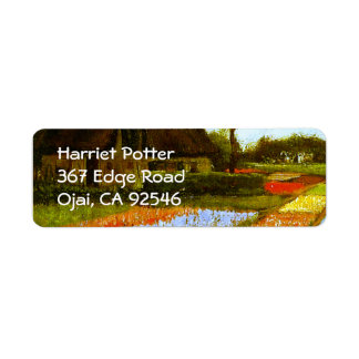 Bulb Fields Holland Van Gogh Fine Art Etiket