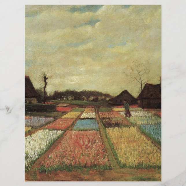 Bulb Fields van Vincent van Gogh. (Voorkant)