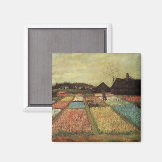 Bulb Fields van Vincent van Gogh Magneet (Voorkant / Achterkant)